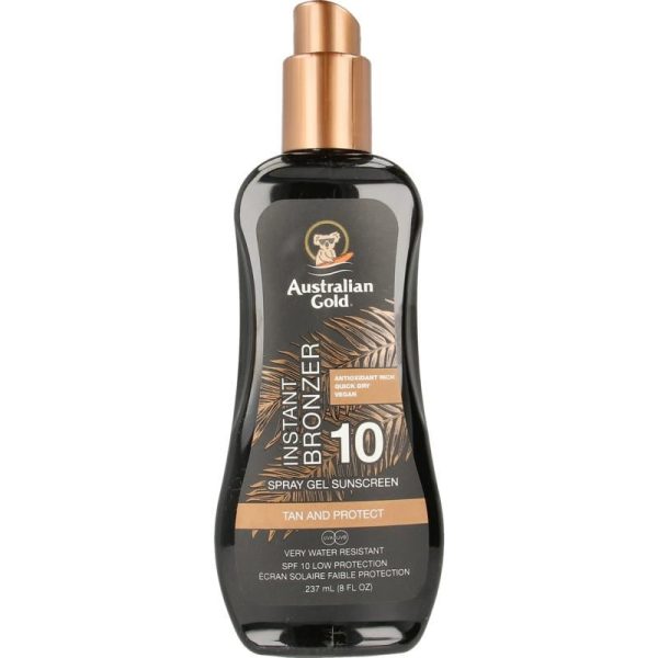 Australian Gold - Spray gel sunscreen bronzer SPF10