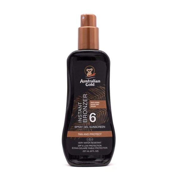 Australian Gold - SPF6 Instant Bronzer Spray Gel Sunscreen 237ml