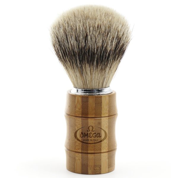 Omega - 6831 Pennello da barba Omega in tasso Super - BAMBOO in tasso Super