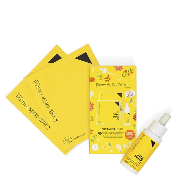 Diego dalla Palma - Vitamina C Kit : Siero 30ml + 2 Maschere illuminanti