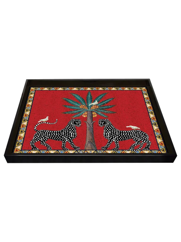 ORTIGIA - Vassoio Rosso Mosaico Medium (30.5 x 22.5 cm) - immagine 2