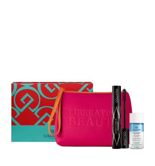 COLLISTAR - Cofanetto Impeccabile Mascara + Soluzione Bifasica Struccante 35 ml + Pochette
